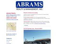 Tablet Screenshot of abramsrealtyphoenix.com